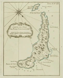 Carte de l'Isle de Juan Fernandés