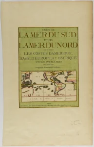 Carte de la Mer du Sud et de la Mer du Nord