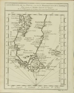 Carte Réduite de la partie la plus Meridionale de l'Amerique