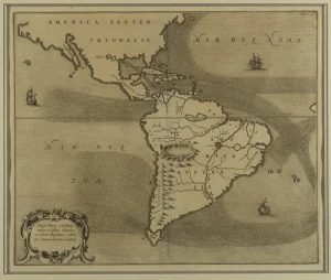 Mappa fluxus et refluxus rationes in isthmo Americano, in Freto Magellanico, cæterisque Americæ litoribus exhibens