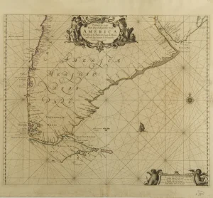 Paskaarte van Het Zuydelijckste van America van Rio de la Plata, tot Caap de Hoorn, ende inde Zuyd Zee, tot B. de Koquimbo