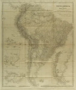 South America from Original Documents, including the Survey of the Officers of HM Ships Adventure and Beagle. Dedicated to Captain R FitzRoy R.M. by John Arrowsmith