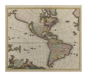 Recentissima Novi Orbis Sive Americae Septentrionalis et Meridionalis Tabula