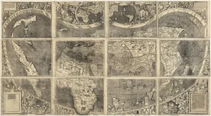 The Oldest Map with the Name America of the year 1507 and the Carta Marina of the year 1516
