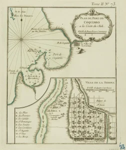 Plan du Port de Coquimbo a la coste du Chili