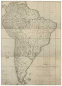 Mapa Geografico de America Meridional