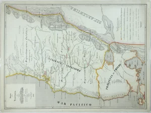 Mapa de la Provincia de Valdivia segun los datos de la estadistica qe se han podido recoger hasta ahora