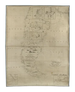 A New Chart of The East & West Coasts of South America from the River Plate to Valparaíso including the Falkland Islands and Plans of the Principal Harbours