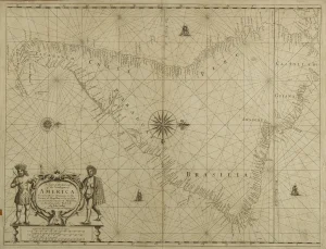 A Chart of the Sea Coasts of the South part of America. From the River Oronoque, to the Straits of Magellan, on the East Side. And from the Straits of Magellan, to Panama on the West Side