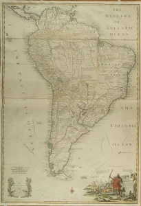 South America corrected from the Observations communicated to the Royal Society's of London & Paris.…