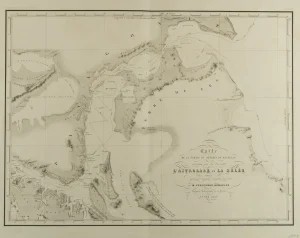 Carte de la Partie du Detroit de Magellan Reconnue par les Corvettes L'Astrolabe et La Zélée