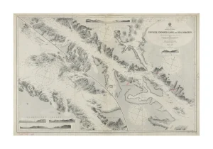 South America Magellan Strait, English, Crooked, Long and Sea Reaches