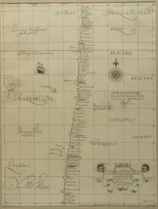 Carta particolare della costa del' Peru parte australe con parte di Cili....d'America Carta XXVI
