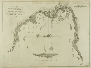Plan of a Bay and Harbour on the Coast of Chili (Island of Inchin)