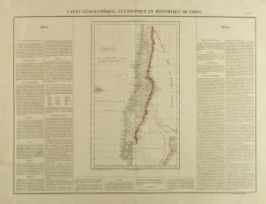 Carte Geographique, Statistique, et Historique du Chili