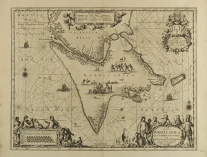 Tabula Magellanica qua Tierrae del fuego cum celeberrimis fretis a F. Magellano et I. Le Maire detectus novissima et accuratissima descriptio exhibeteur